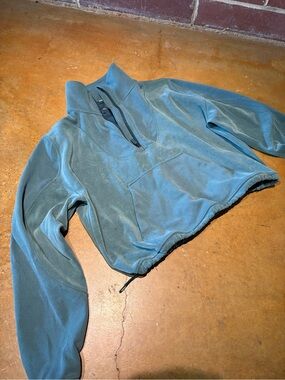lululemon athletica teal pullover quarter-zip